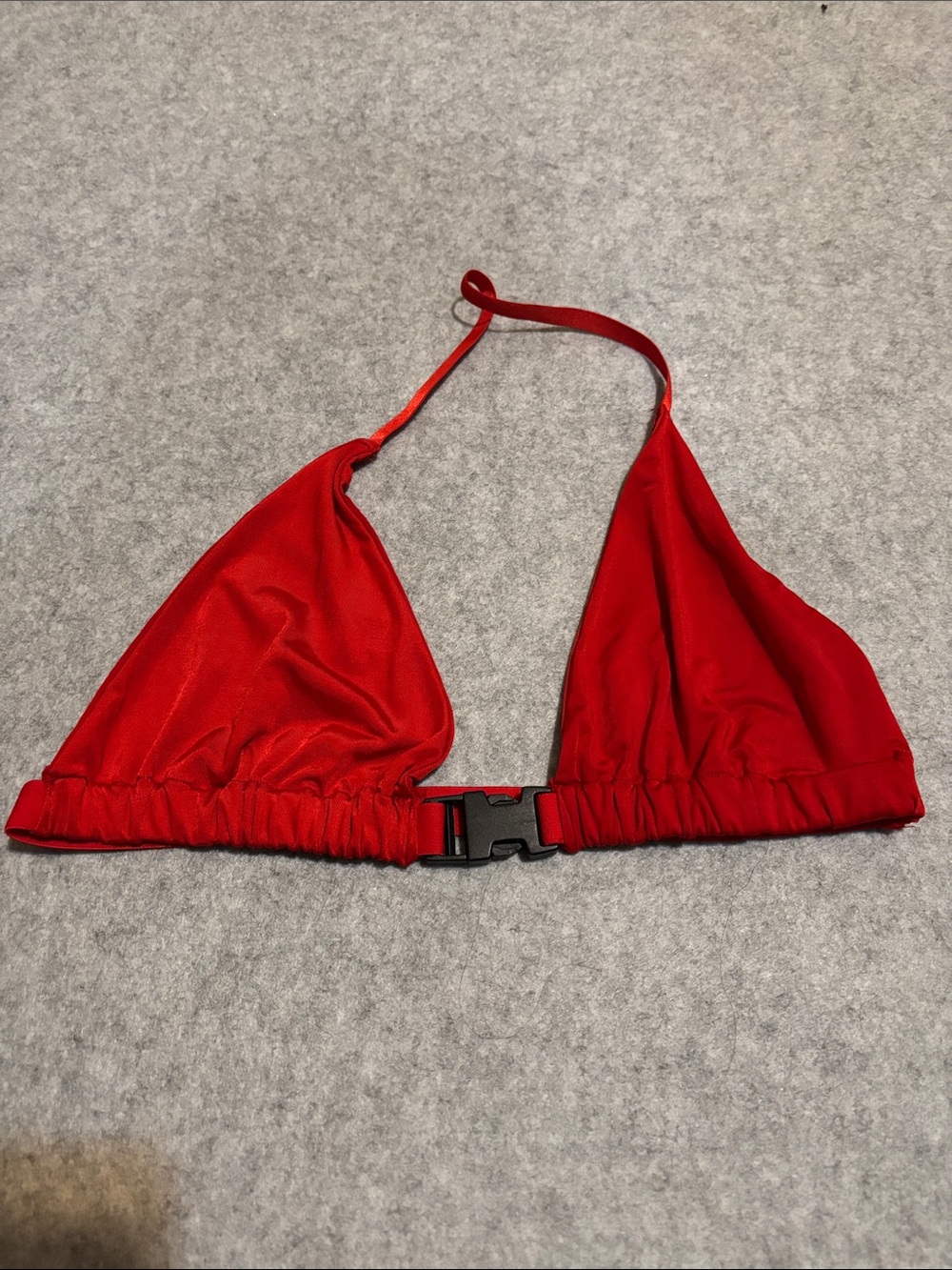 Romwe Red Triangle Buckle Bra Top